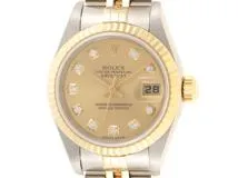 ROLEX　ロレックス　デイトジャスト　79173G　レディース　YG/SS　10Pダイヤシャンパン文字盤　【431】2148103656989