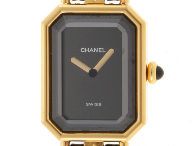 CHANEL シャネル プルミエールL GP/レザー 女性用クオーツ時計