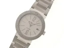日付未記入並行 BVLGARI ブルガリ 腕時計 ブルガリブルガリ BB38SS ホワイト文字盤 ステンレス 自動巻【472】SJ