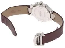 Cartier　カルティエ　腕時計　クロノスカフ　W1020012 SS/革　クォーツ　ピンク文字盤　レディース時計【434】