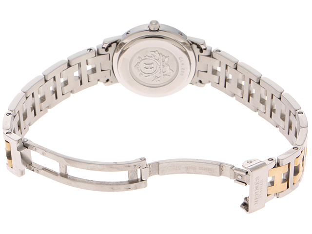 HERMES エルメス レディース クオーツ クリッパー コンビ CL4
