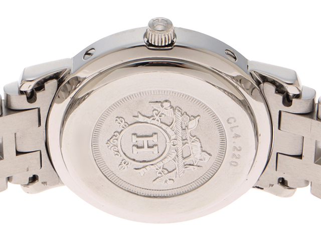 HERMES エルメス レディース クオーツ クリッパー コンビ CL4