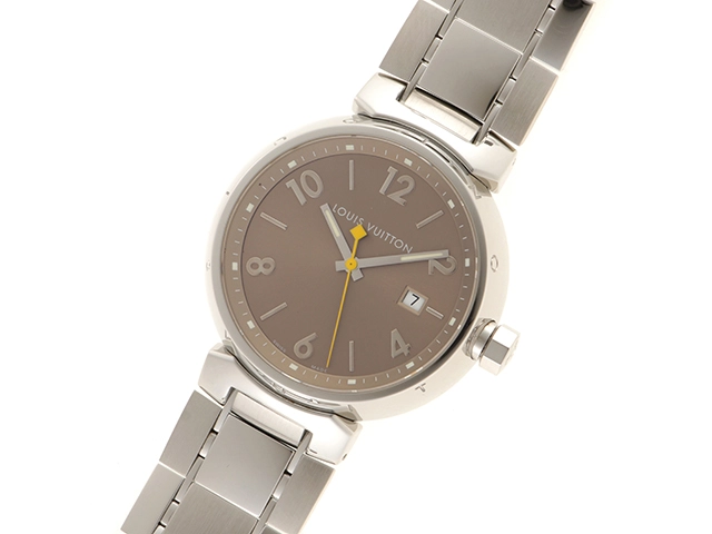LOUIS VUITTON ルイヴィトン Q11121 タンブール ステンレススチール クォーツ メンズ 腕時計 C