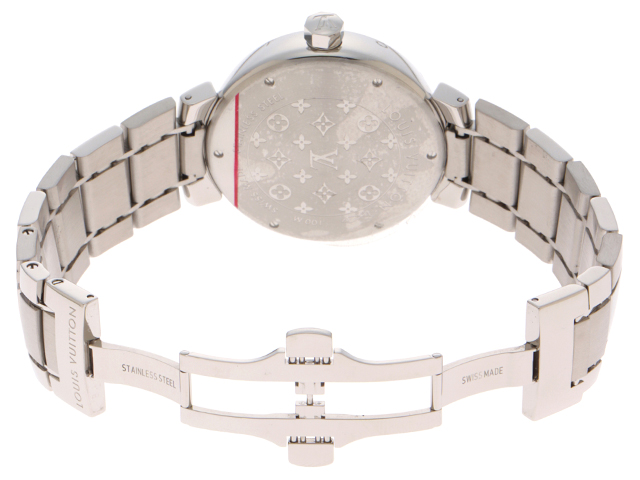LOUIS VUITTON　ルイヴィトン　Q11121　タンブール　ステンレススチール　クォーツ　メンズ　腕時計C LOUIS VUITTON タンブールクォーツ メンズ LOUIS VUITTON ルイヴィトン