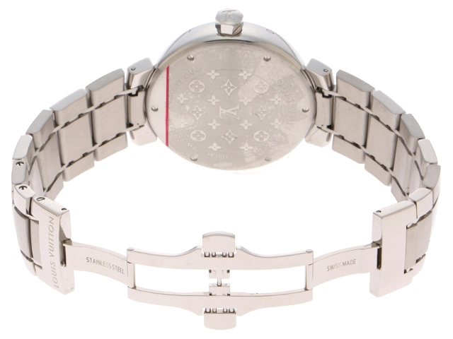 LOUIS VUITTON ルイヴィトン Q11121 タンブール ステンレススチール クォーツ メンズ 腕時計 C
