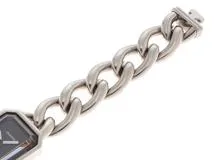 CHANEL　シャネル　プルミエールM　H0459　SS　ブラック文字盤　クォーツ式　レディース　【432】2148103658167