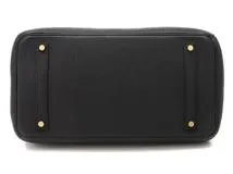 HERMS エルメス バーキン35 ブラック ゴールド金具 トゴ 内縫い □P刻印(2012年製)【432】2148103658549
