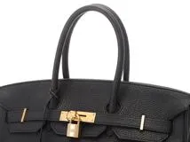 HERMS エルメス バーキン35 ブラック ゴールド金具 トゴ 内縫い □P刻印(2012年製)【432】2148103658549