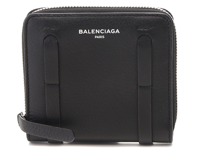 Balenciaga バレンシアガ ラウンドファスナーコインケース ブラック 