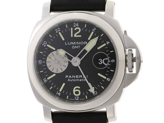 PANERAI パネライ ルミノール GMT ブラック文字盤 PAM00088 【436】 2148103659676 の購入なら「質」の大黒屋（公式）