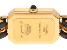 CHANEL シャネル プルミエールL H0001 GP/レザーベルト クォーツ 電池 【460】2148103659768