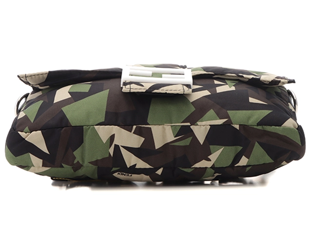 【大黒屋ECサイト・店頭限定】FENDI　フェンディ　カモフラージュ　バゲット　グリーン/マルチ　ナイロン/レザー　7VA472【433】2143300226966