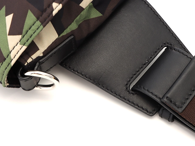 【大黒屋ECサイト・店頭限定】FENDI　フェンディ　カモフラージュ　バゲット　グリーン/マルチ　ナイロン/レザー　7VA472【433】2143300226966