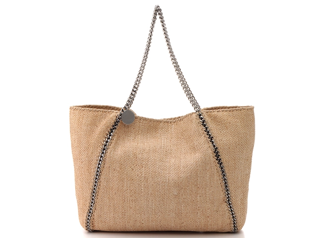 STELLA MCCARTNEY　ステラマッカートニー　チェーンショッピングバッグ　ラフィア【472】YI