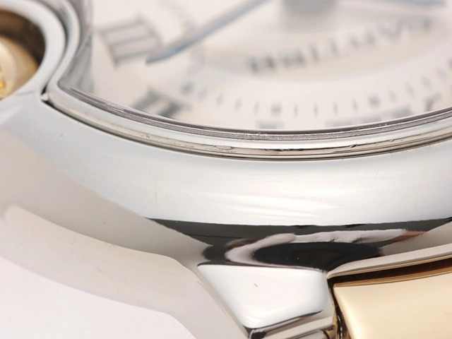 Cartier カルティエ バロンブルーSM W69007Z3 YG/SS クォーツ式 アイボリー文字盤 レディース 【432】2148103660610
