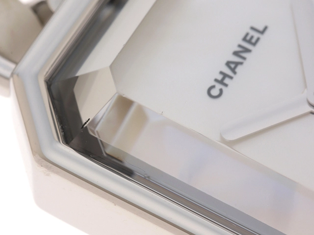 CHANEL シャネル　レディース クオーツ　プルミエールL H1639　ホワイトシェル文字盤 SS/レザー【472】HK