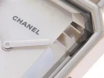 CHANEL シャネル　レディース クオーツ　プルミエールL H1639　ホワイトシェル文字盤 SS/レザー【472】HK