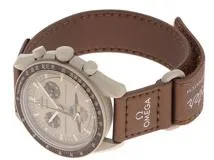 SWATCH スウォッチ 腕時計 OMEGA×SWATCH ムーンスウォッチ MISSION TO STAURN SO33T100 ベージュ文字盤 バイオセラミック クォーツ 2023年正規【472】SJ