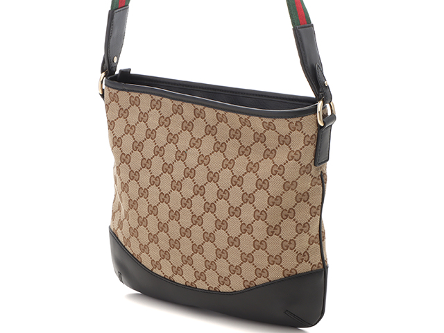 GUCCI グッチ シェリーラインGGショルダーバッグ ベージュ