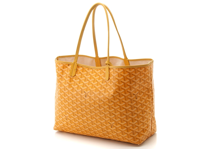 GOYARD ゴヤール サンルイPM イエロー PVC カドヤブレ バッグ【472】YI