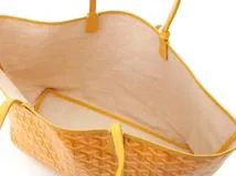 GOYARD　ゴヤール　サンルイＰＭ　イエロー　ＰＶＣ　カドヤブレ　バッグ【472】YI