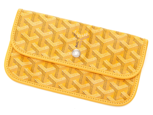 GOYARD ゴヤール サンルイPM イエロー PVC カドヤブレ バッグ【472】YI