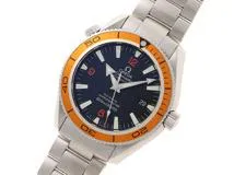 OMEGA　オメガ　シーマスター プラネットオーシャン　2209.50.00　自動巻き　SS　ブラック文字盤　メンズ【431】2148103662980