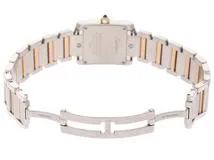 CARTIER カルティエ タンクフランセーズ SM W51027Q4 クォーツ ステンレス/ゴールド レディース ピンクシェル 【432】2148103663086