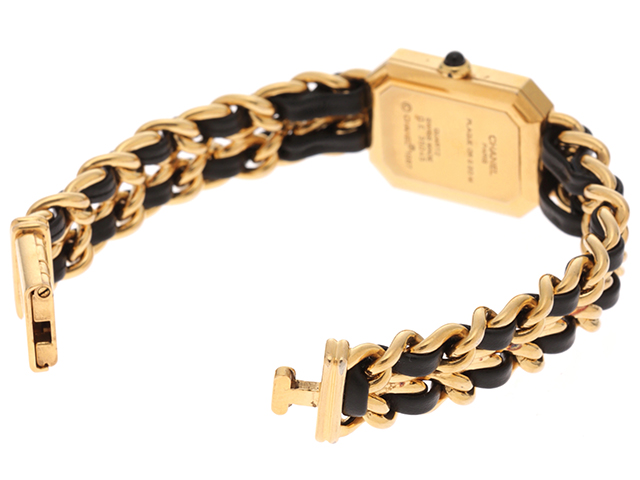 CHANEL シャネル 腕時計 プルミエールL H0001 ゴールドメッキ/革