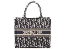 DIOR 　ディオール　オブリーク　ブックトートスモール　ネイビー　キャンバス　M1265ZRIW_M828【431】2148103664038