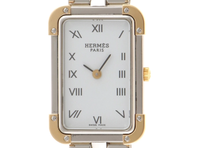 HERMES エルメス 時計 クロアジュール CA1.220 GP/SS クォーツ式