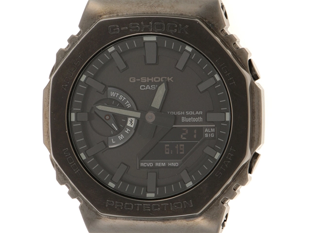 CASIO　カシオ　G-SHOCK　FULL-METAL　GM-B2100BD-1AJF　ステンレス/セラミック　ブラック　男性用ソーラー電波時計【473】