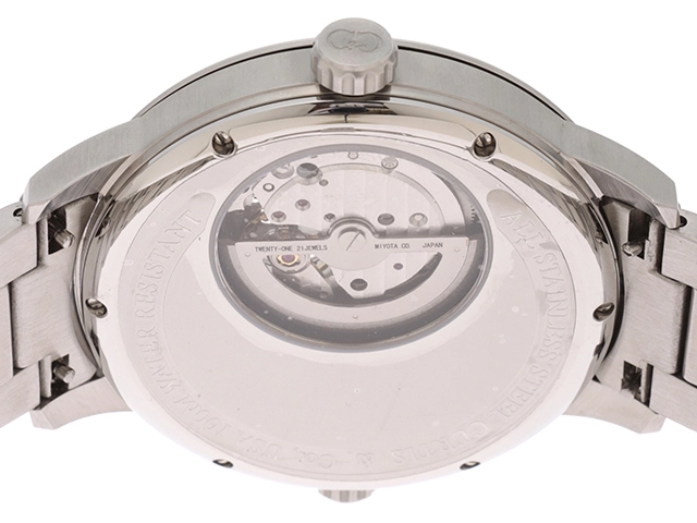 CURTIS&Co. カーティス&シーオー ビッグタイムパスポート SSW52 SS ステンレススチール ホワイト文字盤 オートマチック 【460】 2148103664786