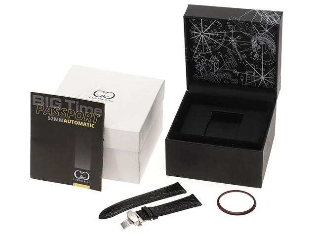 CURTIS&Co. カーティス&シーオー ビッグタイムパスポート SSW52 SS ステンレススチール ホワイト文字盤 オートマチック 【460】 2148103664786