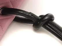 CHANEL　シャネル　カンボンラインミディアムトート ピンク　ブラック　【431】2148103665233