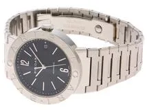 BVLGARI ブルガリ　ブルガリブルガリ　BB38SSAUTO　ブラック文字盤　ステンレススチール　自動巻き　メンズ　2148103665721【207】