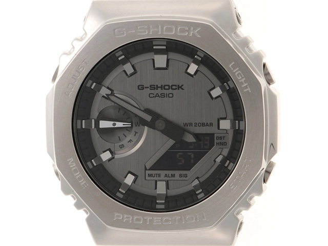 CASIO カシオ 腕時計 G-SHOCK 2100シリーズ GM-2100-1AJF グレー文字盤 樹脂／ステンレススチール クオーツ 2024年並行品【472】SJ