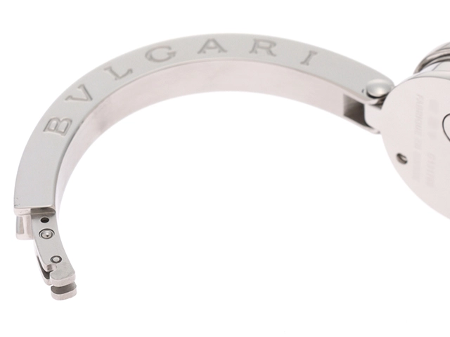 BVLGARI ブルガリ B-zero1 ビーゼロワン SS BZ22S ブラックシェル12Pダイヤ 女性用クオーツ時計【473】