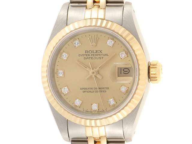 ROLEX ロレックス N番 デイトジャスト 69173G ステンレス/イエローゴールド SS/YG シャンパン レディース  自動巻き【432】2148103666216 の購入なら「質」の大黒屋（公式）