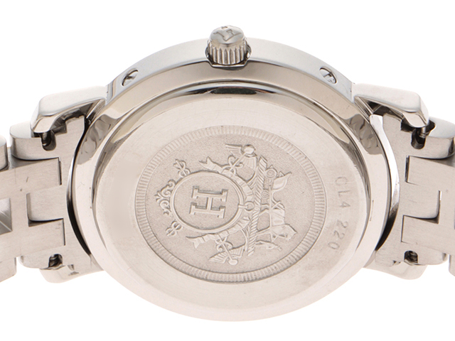 HERMES エルメス 腕時計 クリッパー CL4.220 ステンレススチール