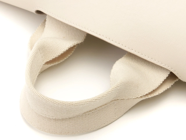 HERMES エルメス ハンドバッグ ヴァルパライソPM トワルシェブロン/レザー アイボリー 433