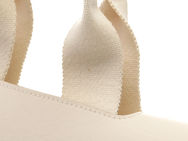 HERMES エルメス ハンドバッグ ヴァルパライソPM トワルシェブロン/レザー アイボリー 433