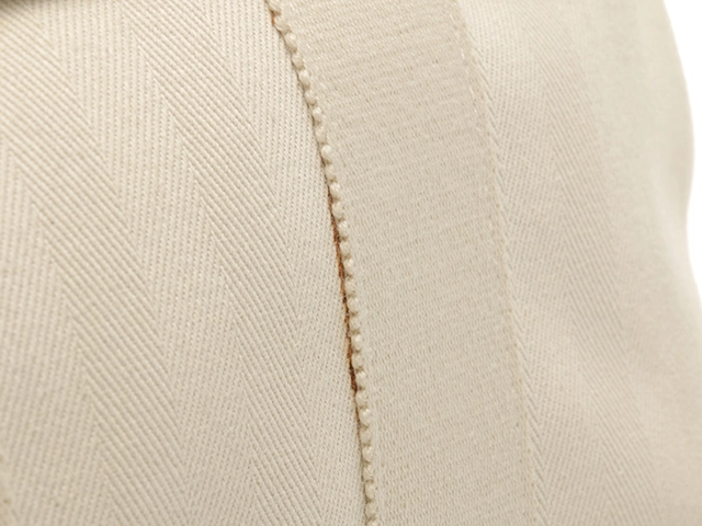 HERMES エルメス ハンドバッグ ヴァルパライソPM トワルシェブロン/レザー アイボリー 433