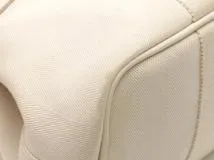 HERMES　エルメス　 ハンドバッグ  ヴァルパライソＰＭ　トワルシェブロン/レザー　アイボリー　433