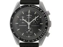 2024年正規 Swatch スウォッチ 腕時計 OMEGA×Swatch ムーンスウォッチ MISSION TO THE MOON S033M100 ブラック文字盤 バイオセラミック クォーツ【472】SJ