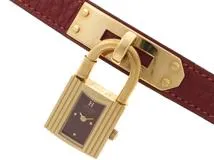 HERMES エルメス 腕時計 ケリーウォッチ KE1.201 ゴールドメッキ