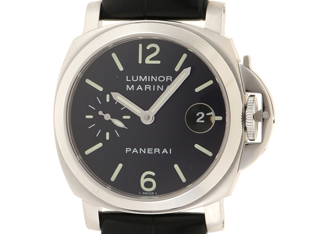 PANERAI パネライ PAM00048 OP6560 ルミノールマリーナ 40mm ステンレススチール アリゲーターレザー メンズ  腕時計（2148103669033）【200】C の購入なら「質」の大黒屋（公式）