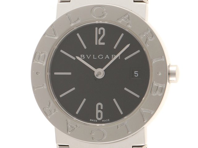 BVLGARI ブルガリBB26SS レディースクォーツ　ブラック ステンレス BVLGARI ブルガリBB26SS レディースクォーツ ブラック