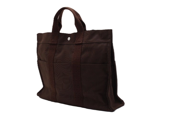 HERMES エルメス エールライントーMM トートバッグ ブラウン/SV 【460】2148103669453