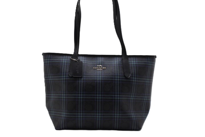 新作グッ シグネチャー コーチ COACH チェック F80032 トートバッグ バッグ